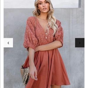Vici Eyelet Boho Dress
